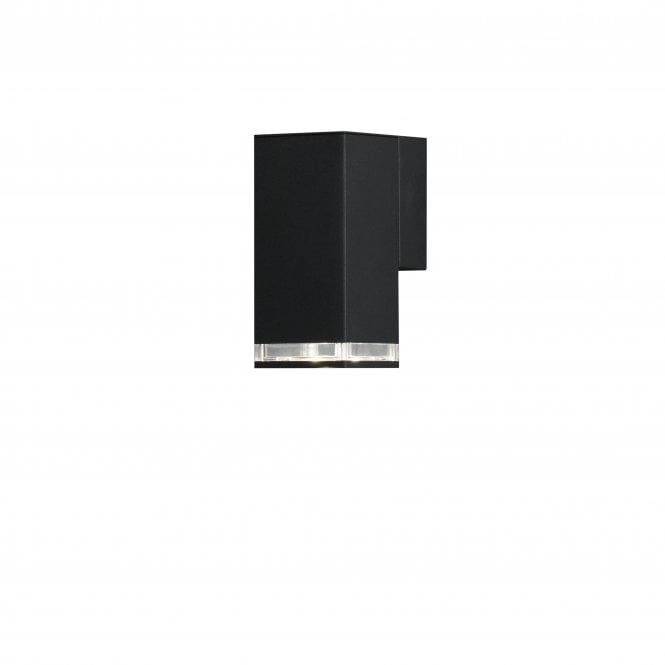 Konstsmide Konstsmide Pollux Single Ring Down Wall Light - Matt Black