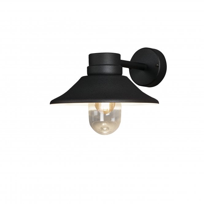 Konstsmide Konstsmide Vega Hooded Wall Light - Black