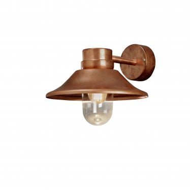 Vega Hooded Wall Light - Copper