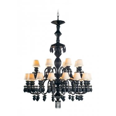 Belle De Nuit 24 Light Chandelier - Absolute Black