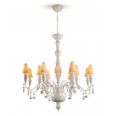 Ivy & Seed 16 Light Medium Flat Chandelier - White