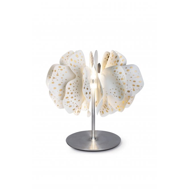 Lladró Lladró Nightbloom Table Lamp - White & Gold