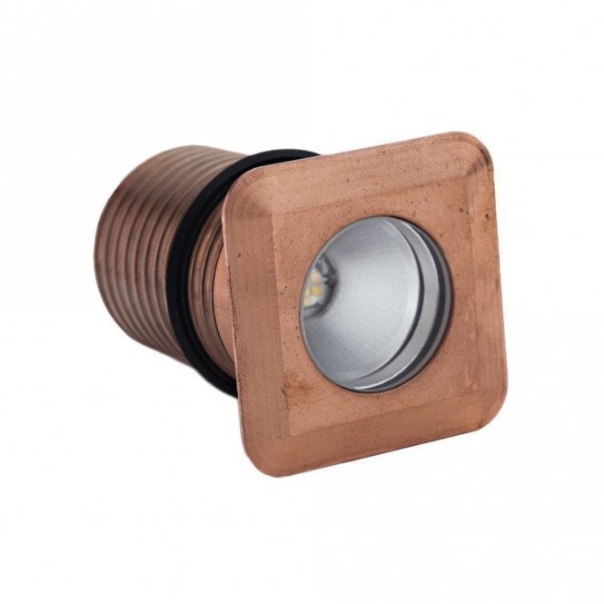 LuxR LED Lighting LuxR LED Lighting M4 Square Recessed - Copper - Low Voltage