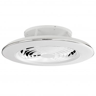 Alisio 70W LED Dimmable Ceiling Light & Fan, Remote, APP Controlled, White