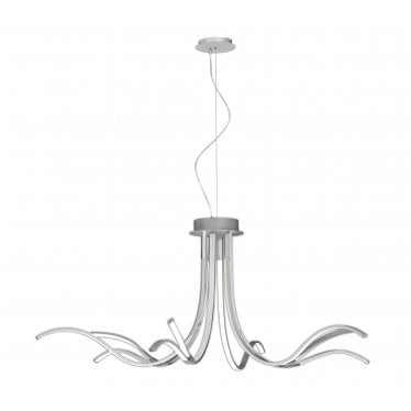 Corinto Pendant/Semi Flush - Silver Chrome