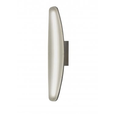 Hemisferic LED Wall Lamp Satin Aluminium/Frosted Acrylic