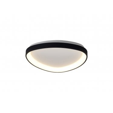 Niseko II 42cm Triangular Ceiling Light - Black