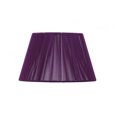 Silk String Shade - Aubergine 30cm - Shade Only