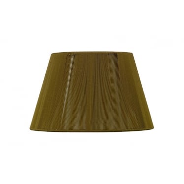 Silk String Shade - Olive 30cm - Shade Only