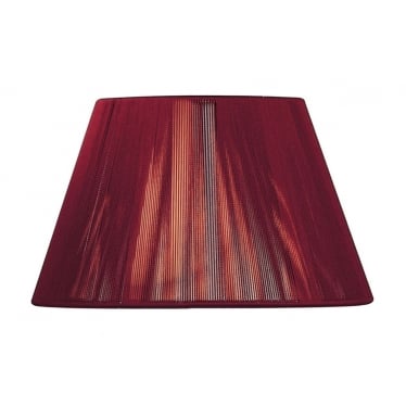 Silk String Shade - Red Wine 40cm - Shade Only