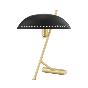 Landis 1 Light Table Lamp - Aged Brass & Black