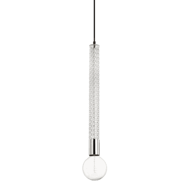 Pippin 1 Light Pendant - Polished Nickel