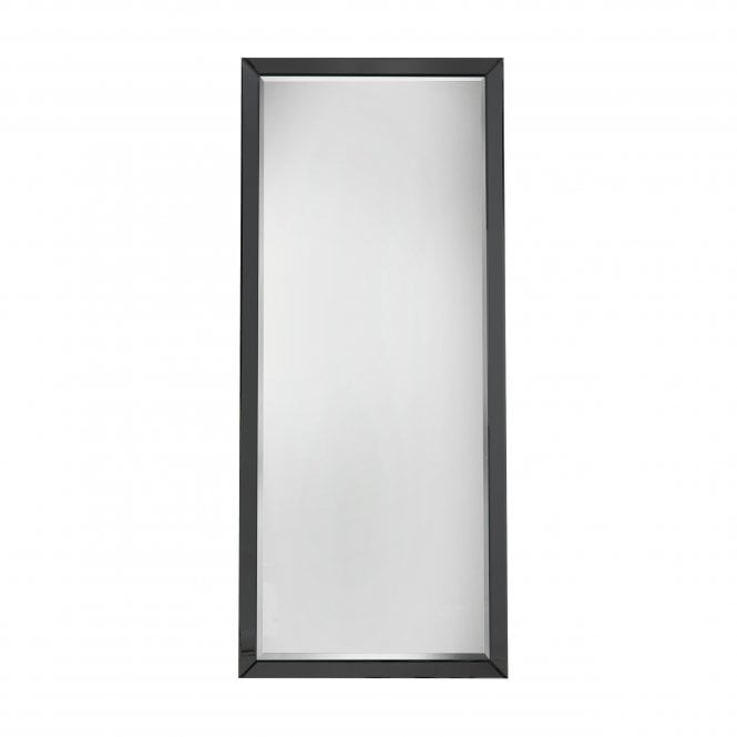 Mura Furniture Mura Furniture Charlotte Full Length Leaner Mirror -  Black Glass