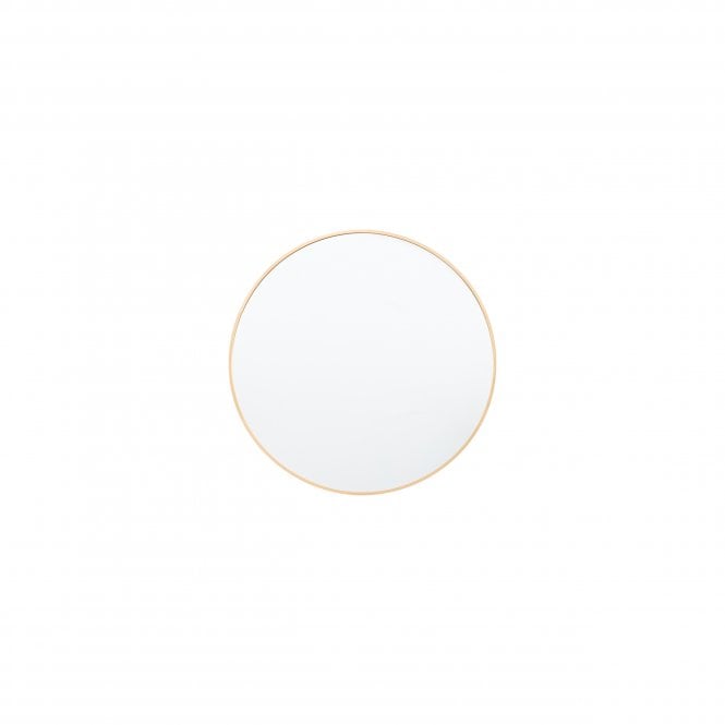 Mura Furniture Mura Furniture Sydney Round Delicate Frame Wall Mirror - Gold Effect