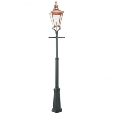 Chelsea Grande Single Lamp Post - Copper