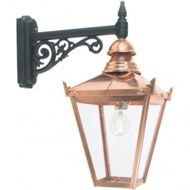 Chelsea Single Down Wall Lantern - Copper