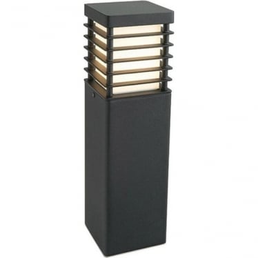 Halmstad Single Medium Bollard - Black