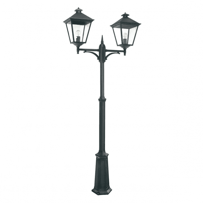 Norlys Norlys Turin Grande 2 Light Twin Lamp Post - Black