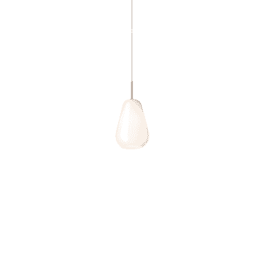 Anoli Small 1 Light Pendant - Nordic Gold & Opal Glass