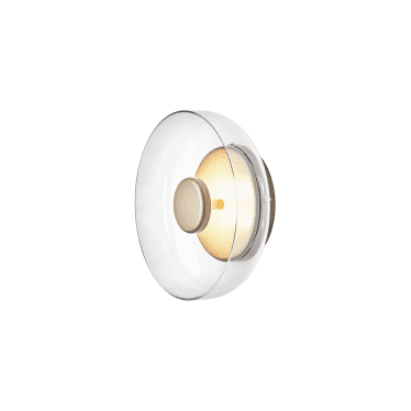 Blossi Wall Light - Nordic Gold & Clear Glass