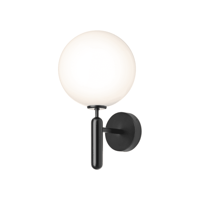 Nuura Nuura Miira Outdoor Wall Light - Black & Opal Glass