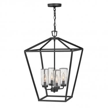 Alford Place 4 Light Outdoor Pendant - Museum Black