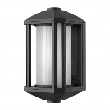 Castelle Single Small Wall Lantern - Black