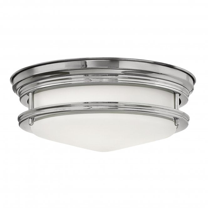 Quintiesse Quintiesse Hadrian 2 Light Bathroom Flush Fitting - Opal Glass - Chrome