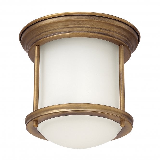 Quintiesse Quintiesse Hadrian Single Bathroom Flush Fitting - Opal Glass - Brushed Bronze