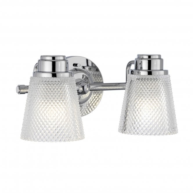 Quintiesse Quintiesse Hudson 2 Light Bathroom Wall Light - Polished Chrome