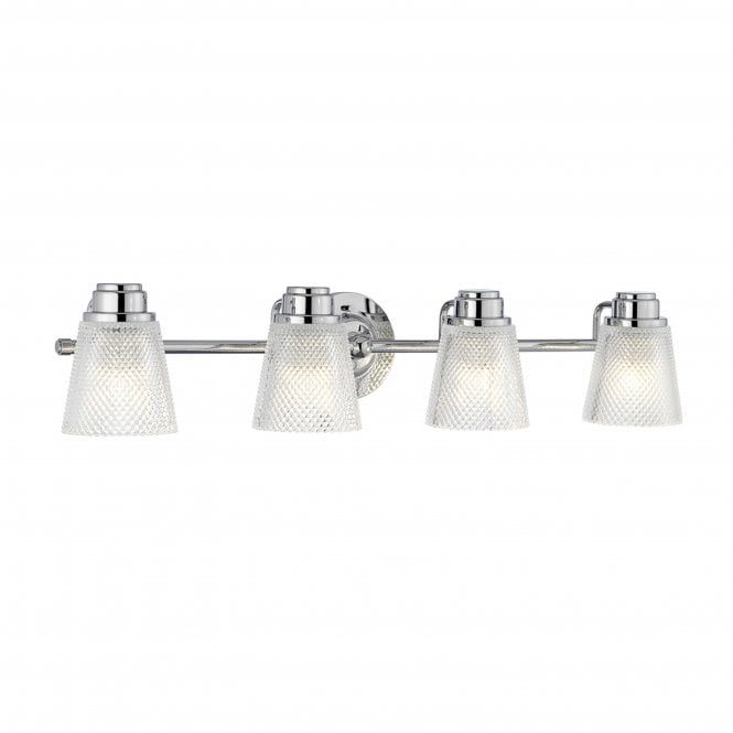 Quintiesse Quintiesse Hudson 4 Light Bathroom Wall Light - Polished Chrome