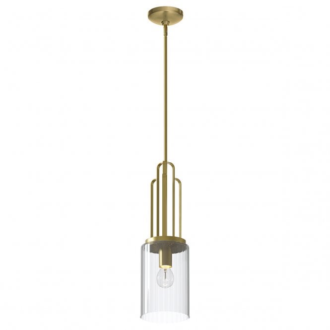 Quintiesse Quintiesse Kimrose Single Mini Pendant - Brushed Natural Brass