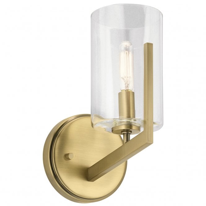 Quintiesse Quintiesse Nye Single Wall Light - Brushed Natural Brass