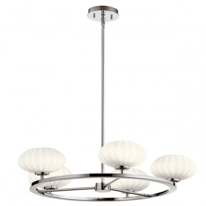 Quintiesse Quintiesse Pim 5 Light Bathroom Chandelier - Polished Chrome