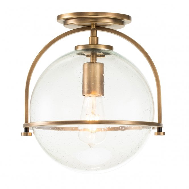 Quintiesse Quintiesse Somerset Single Flush Fitting - Clear - Heritage Brass