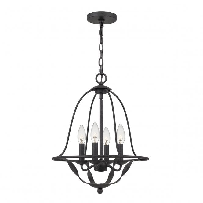 Quoizel Quoizel Bradbury 4 Light Pendantt - Grey Ash