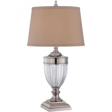 Dennison Single Table Lamp - Polished Nickel