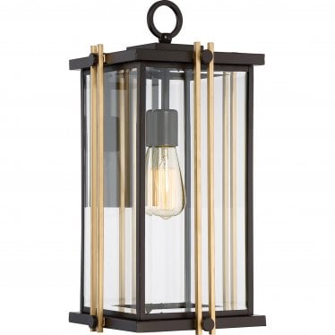 Goldenrod Single Large Wall Lantern - Western Bronze