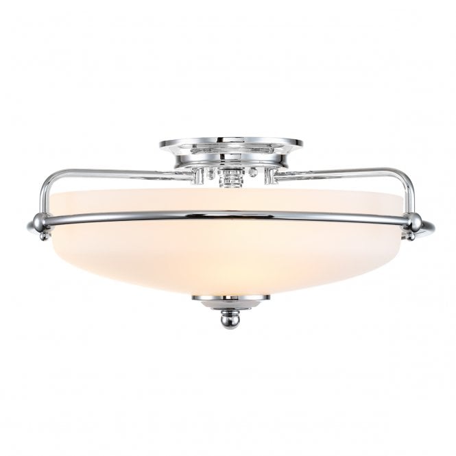 Quoizel Quoizel Griffin 3 Light Flush Fitting - Polished Chrome