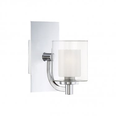 Kolt Single Bathroom Wall Light - Polished Chrome