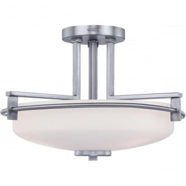 Taylor 3 Light Semi-Flush Bathroom Light - Polished Chrome