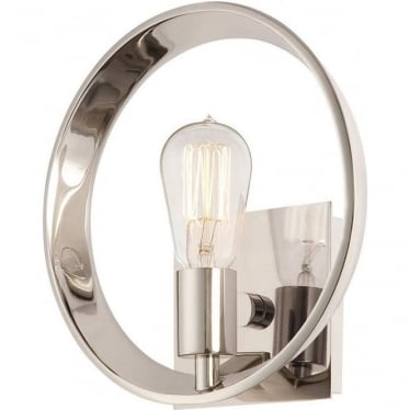 Theater Row Single Wall Light - Imperial Silver