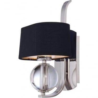 Uptown Gotham Single Wall Light - Imperial Silver