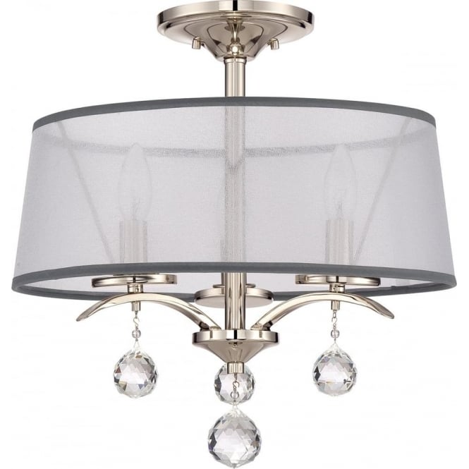 Quoizel Quoizel Whitney Semi-Flush / Pendant Light - Imperial Silver