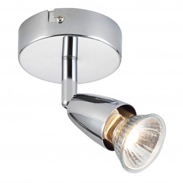 Amalfi Single Light Spotlight - Chrome Plate