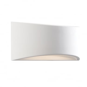 Toko 1 light 300mm wall - White plaster