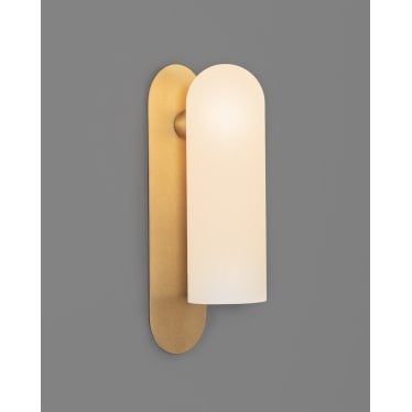 Odyssey Large Single Wall Sconce Light - Opal Mat Glass