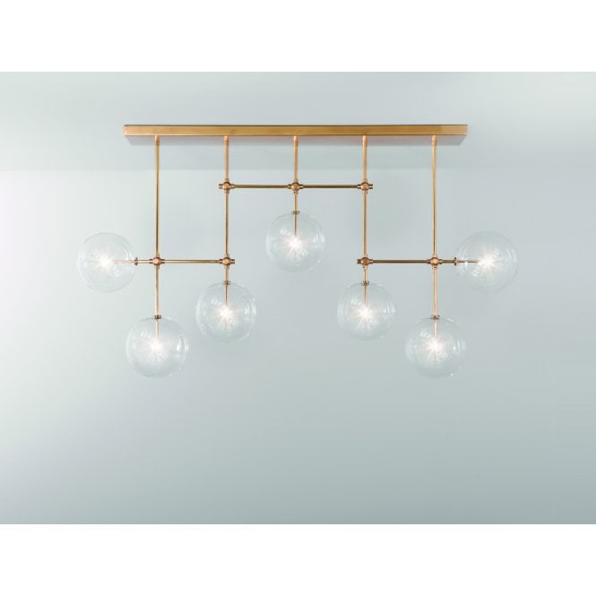 Schwung Schwung Soap B7 Large 7 Light Chandelier - Transparent Glass