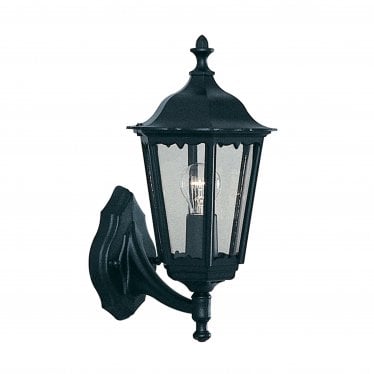 Alex Outdoor Up Wall Light - Black - IP44