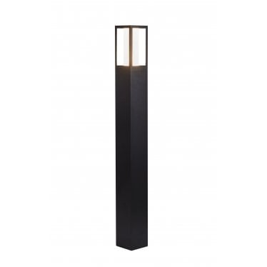 Avenue 730mm Outdoor Post - Black & Matt White Polycarbonate